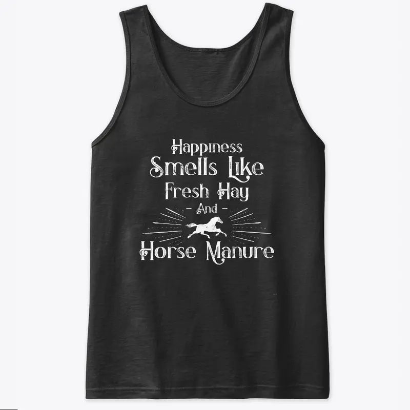 Happiness smells like fresh hay, horse 