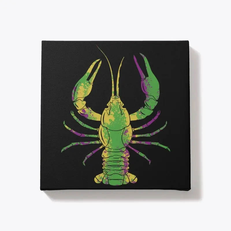 Colorful Mardi Gras Crawfish Photograph